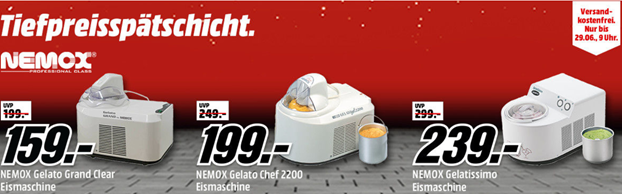 Bild zu MediaMarkt Tiefpreisspätschicht mit Eismaschinen von Nemox