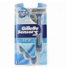 Bild zu 4er Pack Gillette Sensor 3 Ice Herren Einweg-Rasierer für 4,99€