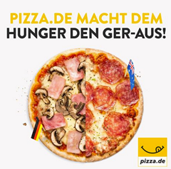 Bild zu [bis 20 Uhr] Pizza.de: 3€ Gutschein ab 8€ einlösbar