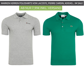 Bild zu verschiedene Herren Marken-Poloshirts ab 7,99€ inklusive Versand