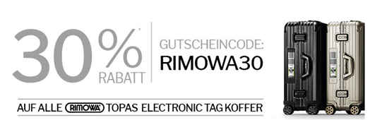 Bild zu [Knaller] Kofferprofi: 30% Rabatt auf alle Rimoa Topas Eletronic Koffer + 5% Vorkassenrabatt, somit teilweise über 350€ Ersparnis