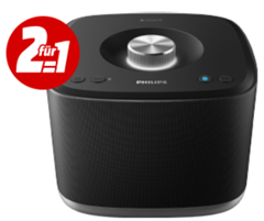 Bild zu 2mal PHILIPS BM5B/10 – Multiroom Lautsprecher (Bluetooth, IEEE 802.11n, Schwarz) für 111€ (Vergleich: 198,70€)