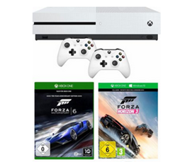 Bild zu Xbox One S 500 GB + Forza Horizon 3 (DLC) + Forza Motorsport 6 + 2. Controller für 259,99€