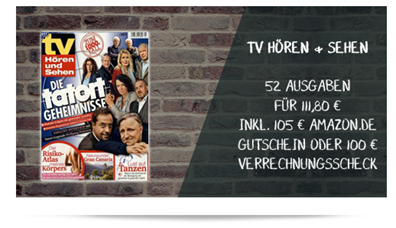 Bild zu TV Hören + Sehen (52 Ausgaben) für 119,60€ inkl. 110€ Amazon Gutschein