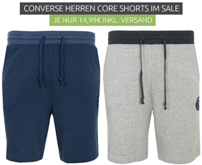 Bild zu [Restgrößen] CONVERSE Core Shorts für Herren für je 9,99€ (Vergleich: 33,99€)