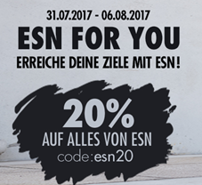 Bild zu Fitmart: 20% Rabatt auf alle ESN Produkte + gratis Proteinriegel