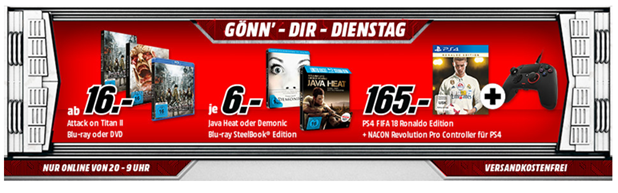 Bild zu MediaMarkt “Gönn dir Dienstag” mit Games + Filmen