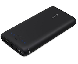 Bild zu AUKEY Power Bank 20000mAh mit 2 Anschlüssen und Taschenlampe für 16,99€