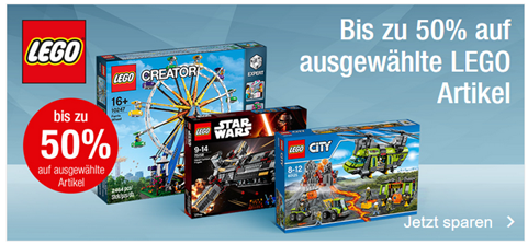 Bild zu Galeria Kaufhof: bis zu 50% Rabatt auf ausgewählte Lego-Artikel