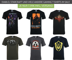 Bild zu Gaming T-Shirts für je 7,99€ inklusive Versand