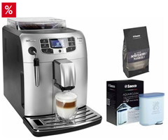 Bild zu Saeco Kaffeevollautomat HD8900/11 Intelia Bella, 1,5l Tank, Scheibenmahlwerk, mit Panarello 304,95€