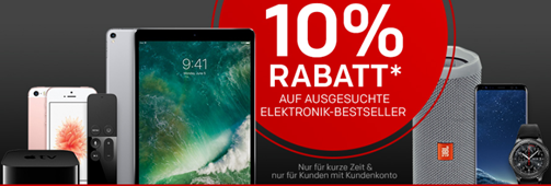 Bild zu Rakuten: 10% Rabatt auf die Elektronik Bestseller, so z.B. Samsung 55” TV mit über 100€ Ersparnis