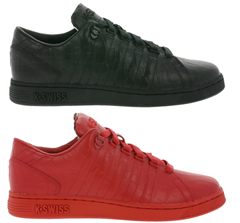 Bild zu K-SWISS Lozan III TT Croco Herren Sneaker in rot oder schwarz für je 19,99€