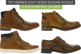 Bild zu verschiedene TX Herren Echtleder-Schuhe für je 19,99€