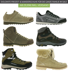 Bild zu Outlet46: verschiedene Dolomite Freizeit- & Wanderschuhe ab 29,99€