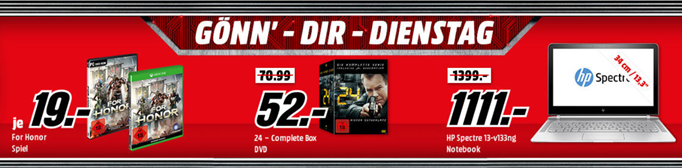 Bild zu MediaMarkt “Gönn dir Dienstag” mit Angeboten von Games, Filmen + Computer(zubehör)