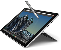 Bild zu Microsoft Surface Pro 4 Intel Core M Tablet, 4GB RAM, 128GB, 31,24 cm (12,3 Zoll) (ohne Surface Stift) für 595,59€ (Vergleich: 739€)