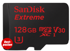 Bild zu SANDISK Extreme, Micro-SDXC Speicherkarte, 128 GB, 90 MB/s für 55€