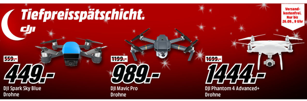 Bild zu MediaMarkt Tiefpreisspätschicht mit DJI Drohnen zu Bestpreisen