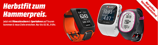 Bild zu MediaMarkt: verschiedene Fitness-Tracker + Smartwatches zu guten Preisen