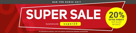 Bild zu Tennis-Point: 20% Extra-Rabatt  auf alle Artikel im SALE