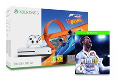 Bild zu MICROSOFT Xbox One S 500GB + Forza Horizon 3 Hot Wheels + FIFA 18 Bundle + Controller für 249€ (Vergleich: 313€)