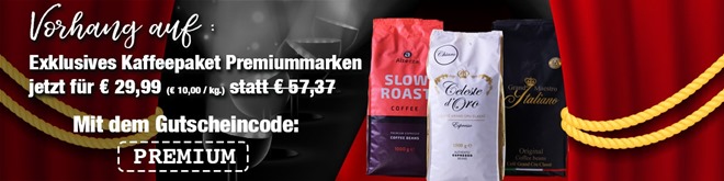 Bild zu Kaffeevorteil: Exklusives Kaffeepaket mit 47 % Rabatt für 29,99€ inkl. Versand