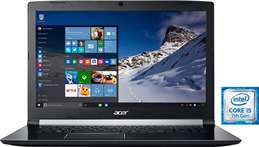 Bild zu Acer Aspire 7 (A717-71G-599T) Notebook 17,3 Zoll Full HD (i5-7300HQ, NVIDIA Geforce GTX 1050, 256 GB SSD, 1000 GB HDD) für 869,94€ inkl. Versand (Vergleich: 1000€)