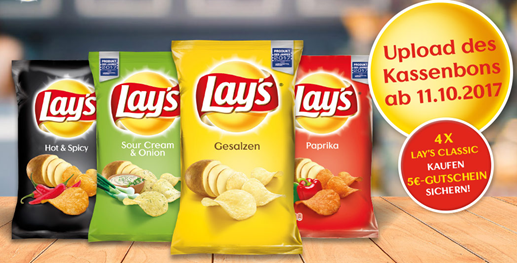 Bild zu Chips fast kostenlos: 4 x Lay´s Classic kaufen und 5€ Gutschein erhalten