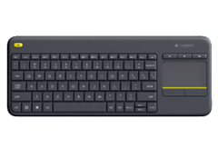 Bild zu LOGITECH K400 Plus kabelloseTastatur, Schwarz oder weiß für 19€