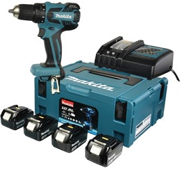 Bild zu Makita 18V Akku-Bohrschrauber DDF459RF4J inkl. 4x Li-Ion Akkus 3.0 Ah 220,15€ inkl. Versand (Vergleich: 245,65€)