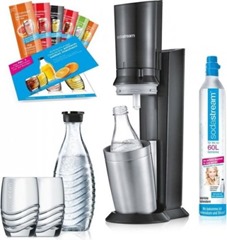 Bild zu SodaStream Crystal 2.0 Wassersprudler Promopack inkl. Zubehör 102€ inkl. Versand (Vergleich: 117,99€)