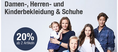 Bild zu Galeria Kaufhof: 20% Rabatt ab dem Kauf von 2 Artikeln