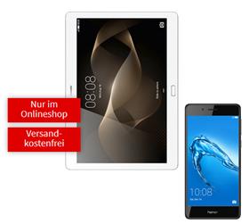 Bild zu HUAWEI Mediapad M2 10.0 LTE & Honor 6C (49€) inkl. 2 SIM Karten (5,5GB LTE Datenflat, SMS und Sprachflat im o2 Netz) für 19,99€ im Monat