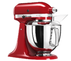 Bild zu KITCHENAID 5KSM175PSEER Artisan Küchenmaschine Empire Rot für 399€ (Vergleich: 533,84€)