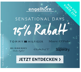 Bild zu [Top] engelhorn.de: Flash Sale mit 15% Extra-Rabatt auf fast Alles!