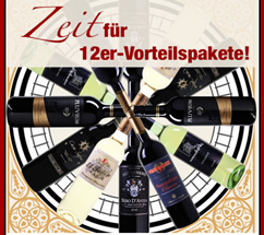 Bild zu Weinvorteil: verschiedene 12er Wein-Pakete ab 34,99€ inkl. Versand