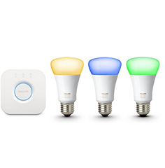 Bild zu Philips Hue Starterset White and Color 3x E27 + Bridge 2.1 (neue Generation) für 103,49€