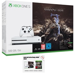 MICROSOFT-Xbox-One-S-500GB-Konsole---Mittelerde -Schatten-des-Krieges