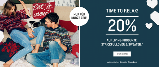 Bild zu Tom Tailor: 20% auf nicht reduzierte Strick, Sweat, Pullover und Home&Living