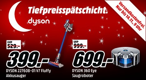 Bild zu Media Markt Tiefpreisspätschicht mit reduzierten Dyson Produkten