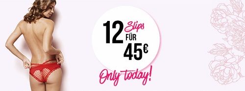 Bild zu Hunkemöller: 12 Slips für 45€ (zzgl. 4,95€ Versand oder Filiallieferung)