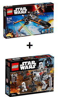 Bild zu LEGO Star Wars – Poe’s X-Wing Fighter (75102) inkl. LEGO Star Wars – Imperial Trooper Battle Pack (75165) für 58,58€ (Vergleich: 85,31€)