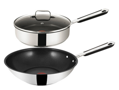 Bild zu Tefal Jamie Oliver Wokpfanne (28cm) + Sautepfanne (25cm) für 44,91€