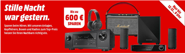 Bild zu [Top] MediaMarkt “Stille Nacht war gestern”- verschiedene HiFi Produkte zu Internetbestpreisen