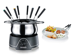 Bild zu Severin FO 2400 Fondue (800 Watt, 8 Fonduegabeln) chrom/schwarz für 19€