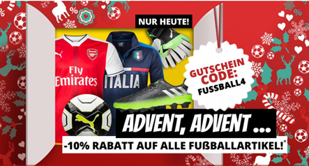 Bild zu SportSpar: 10% Extra Rabatt auf alle Fußballartikel (teilweise schon bis zu 90% reduzierte Artikel vorhanden)