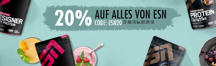 Bild zu Fitmart: 20% Rabatt auf alle ESN Produkte