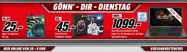 Bild zu MediaMarkt “Gönn dir Dienstag” mit Games & Filmen und Zubehör