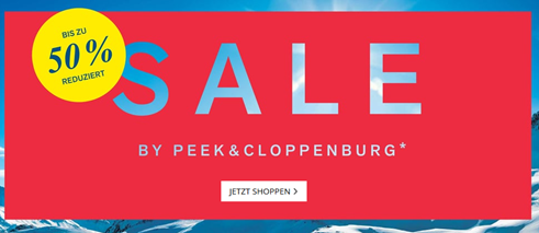 Bild zu Peek & Cloppenburg*: Sale mit bis zu 50% Rabatt + kostenloser Versand